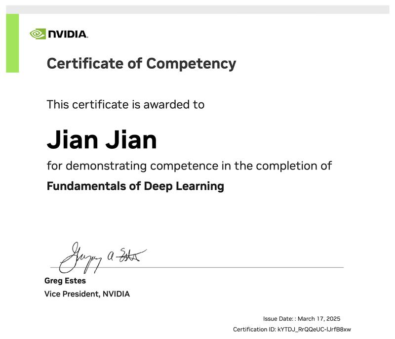 Click to view full size NVIDIA DLI: Fundamentals of Deep Learning